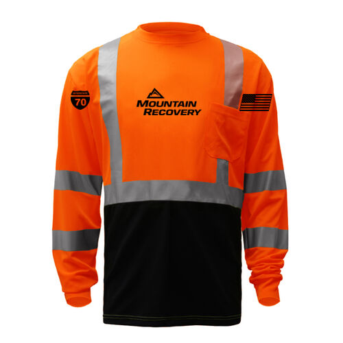 GSS Safety Class 3 Long Sleeve Shirt with Black Bottom Thumbnail