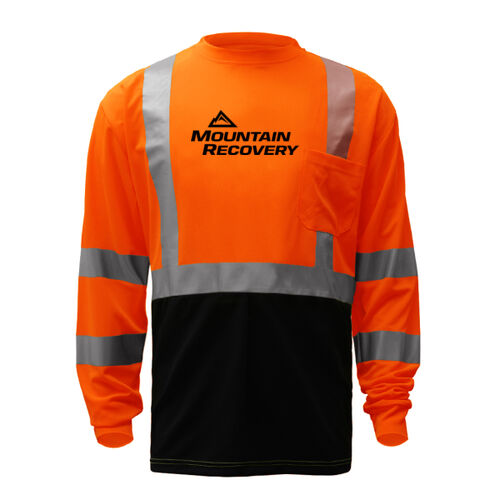 GSS Safety Class 3 Long Sleeve Shirt with Black Bottom Thumbnail